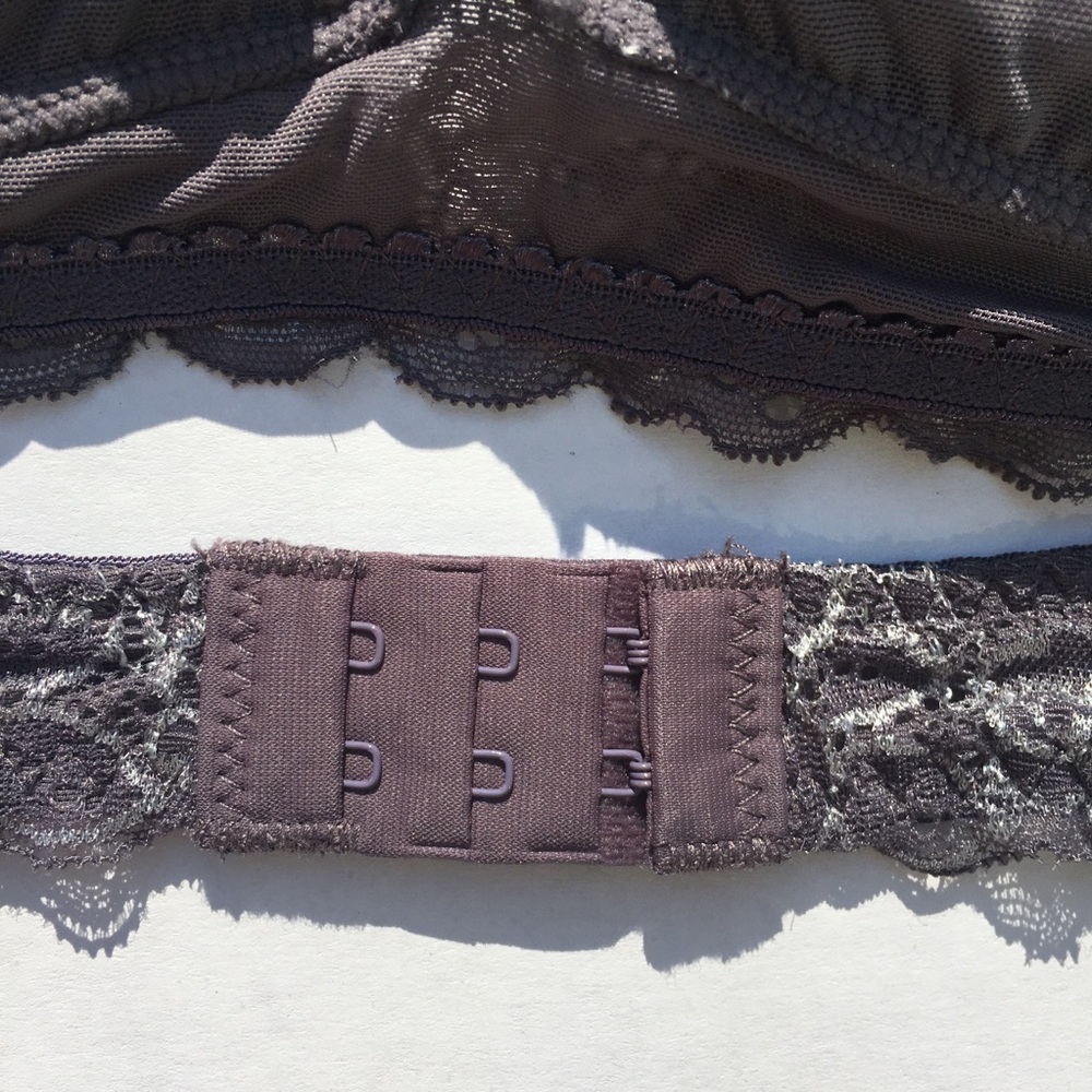 free press large gray silver bralette NWOT - Picture 5 of 8